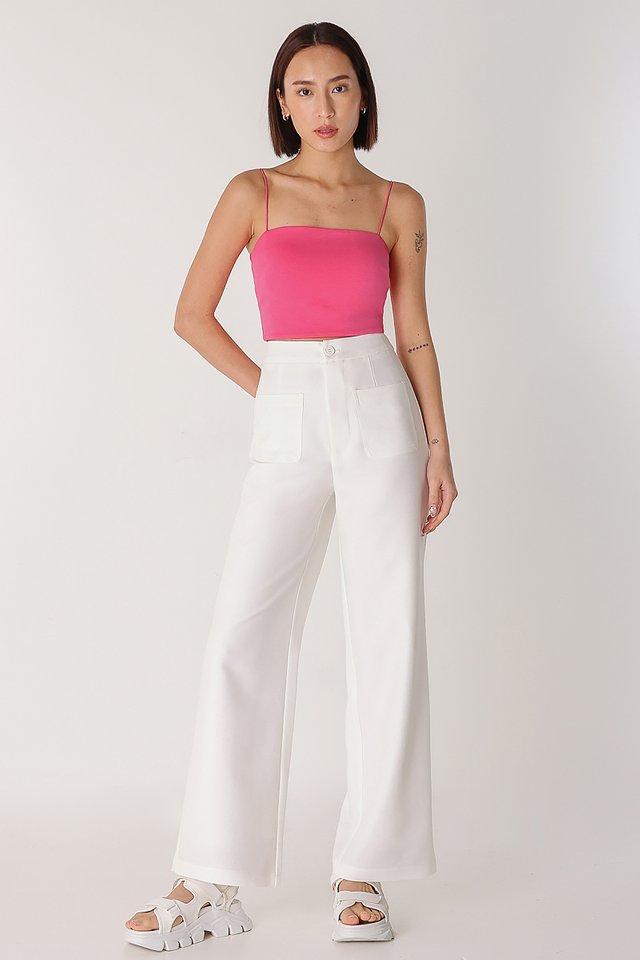 RORY DOUBLE PLEATED PANTS (WHITE)