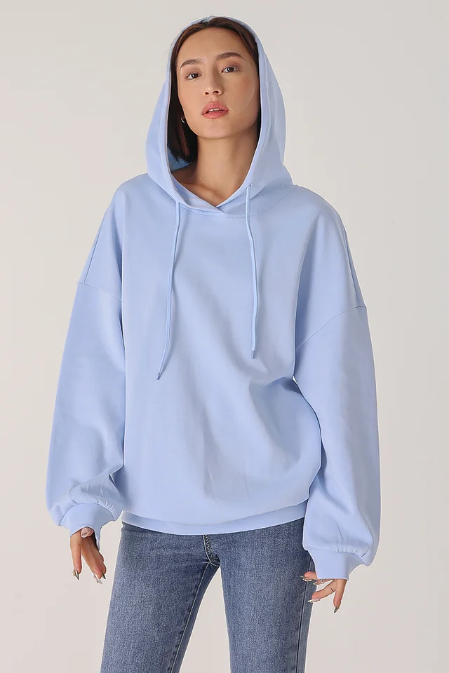 JODIE OVERSIZED PULLOVER HOODIE (BABY BLUE)