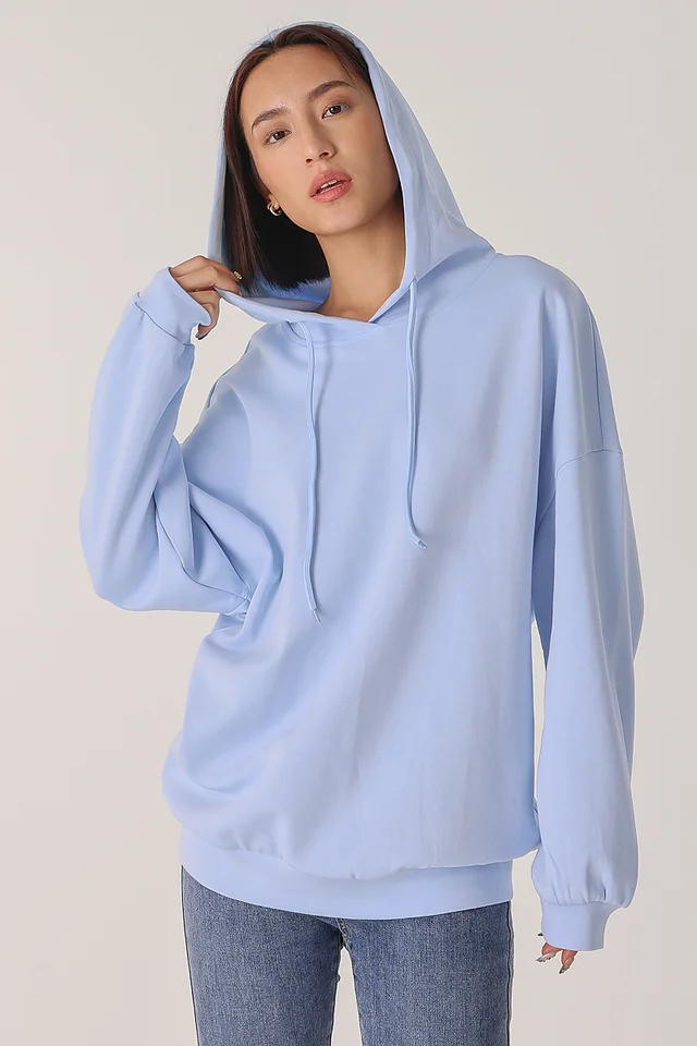 JODIE OVERSIZED PULLOVER HOODIE (BABY BLUE)