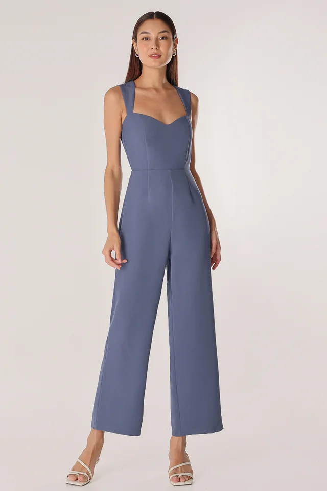 TANIA PADDED CUT-IN JUMPSUIT (HALE BLUE)