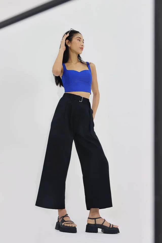 MASON BASIC PADDED SWEETHEART TOP (COBALT BLUE)