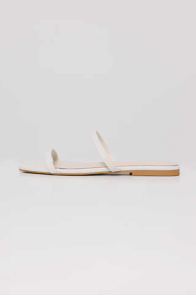 DEMI DOUBLE STRAP SANDALS (PEARL)