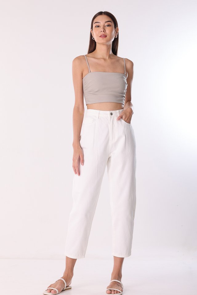 KEEPSAKE DENIM MOM JEANS (WHITE) - REGULAR