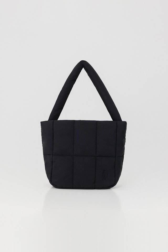 PILLOW QUILTED TOTE - MINI (BLACK)