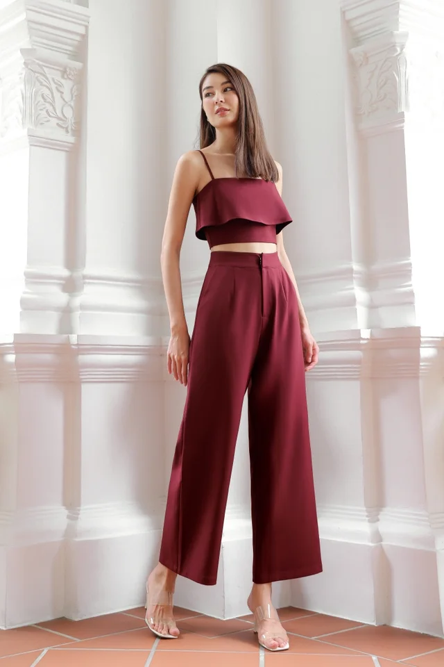 ZOLYN STRAIGHT LEG PANTS (WINE)