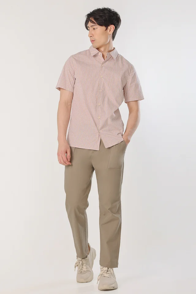 SHANE FITTED POCKET PANTS (KHAKI OLIVE)