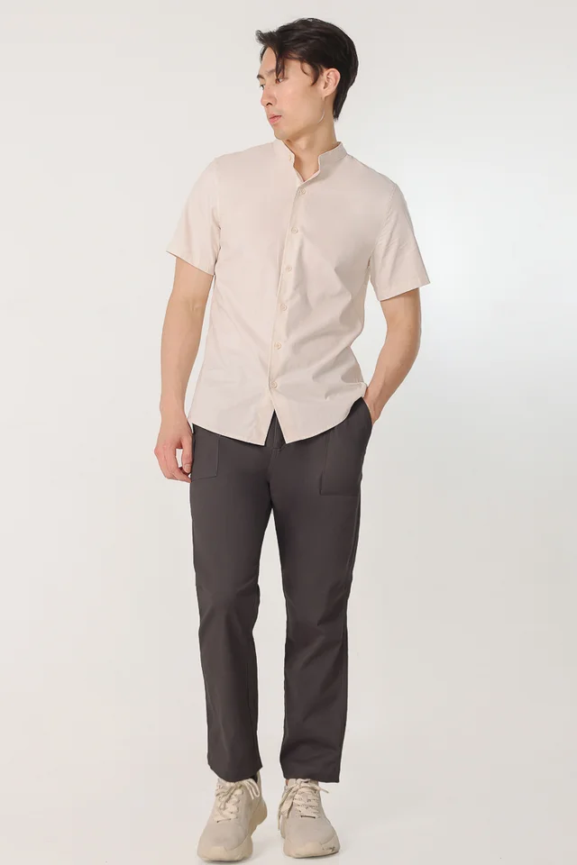 SHANE FITTED POCKET PANTS (FOG GREY)