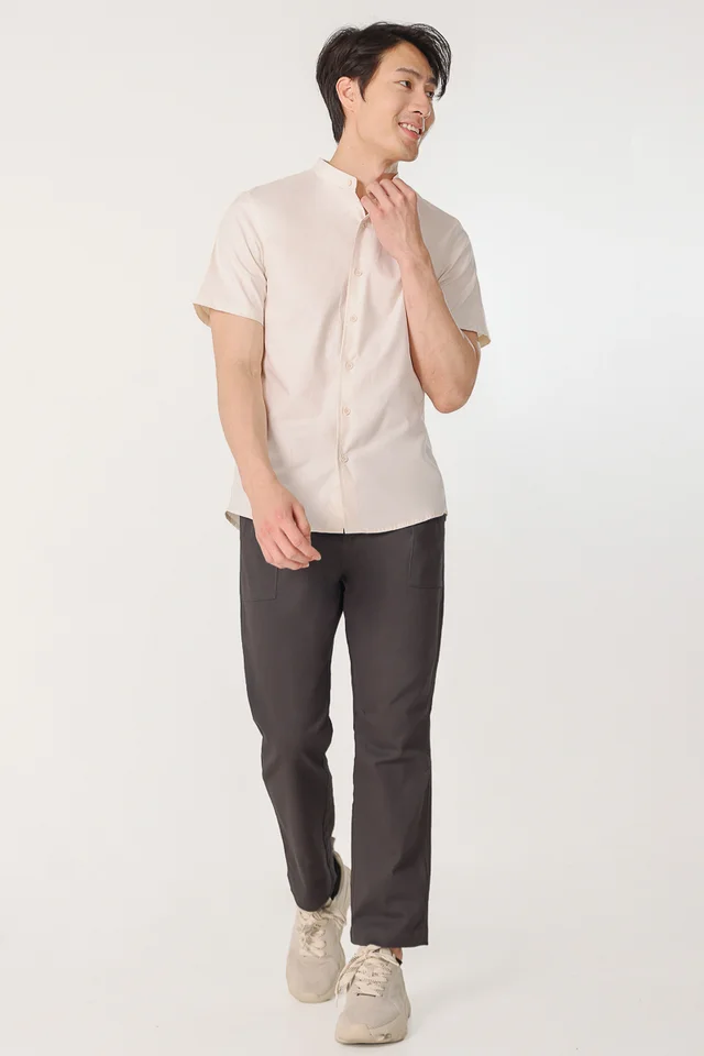 SHANE FITTED POCKET PANTS (FOG GREY)