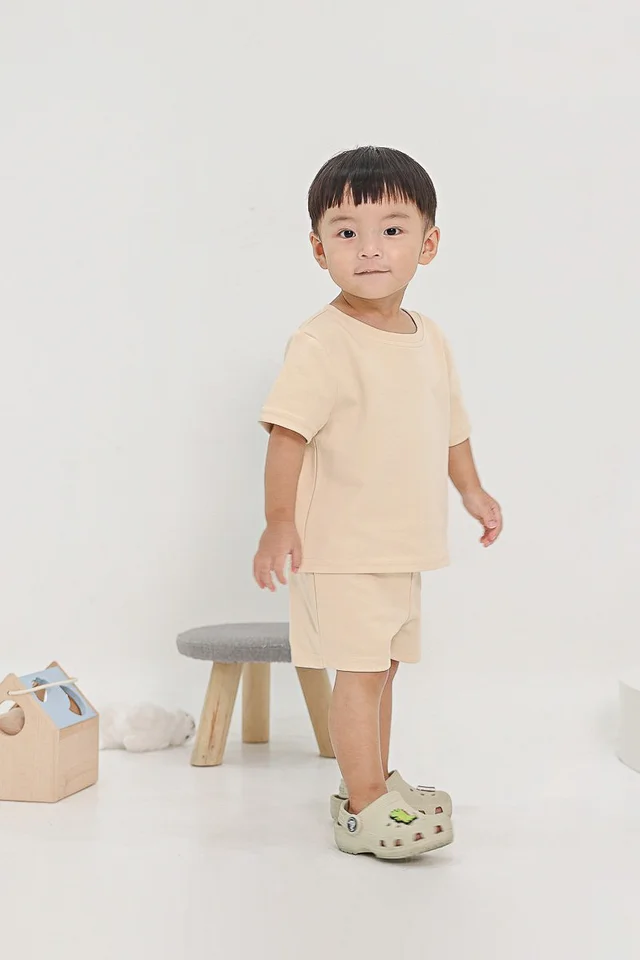 HOMEBODY LOUNGE BOXY TEE (CREAM) - MINI BOY