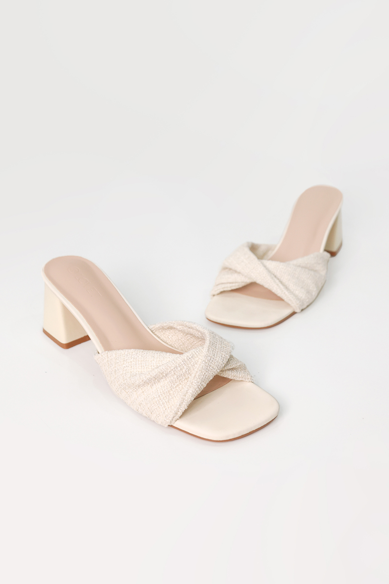 tweed heels