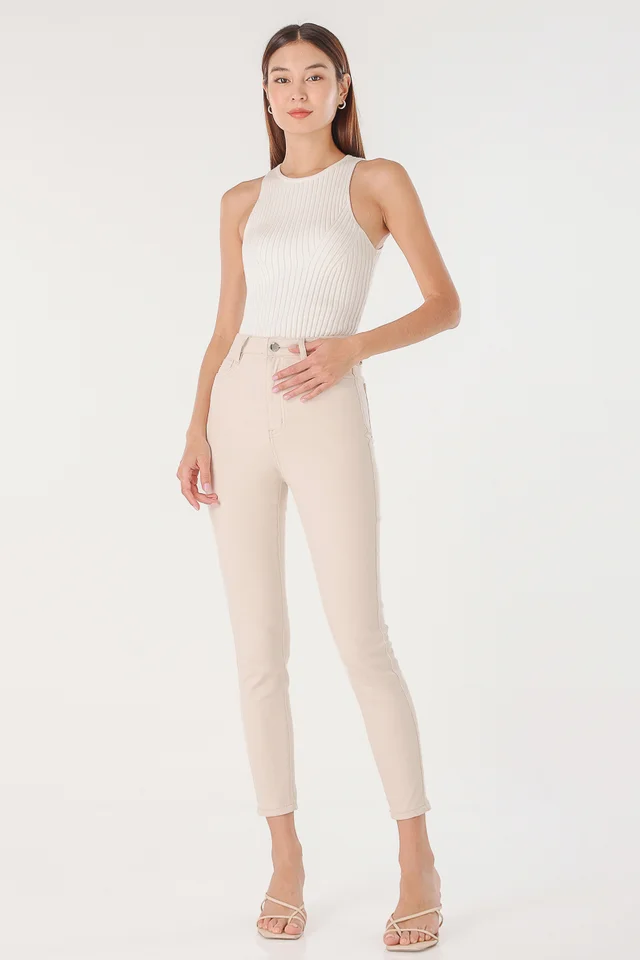SCULPTED DENIM SKINNY JEANS (BIRCH) - REGULAR