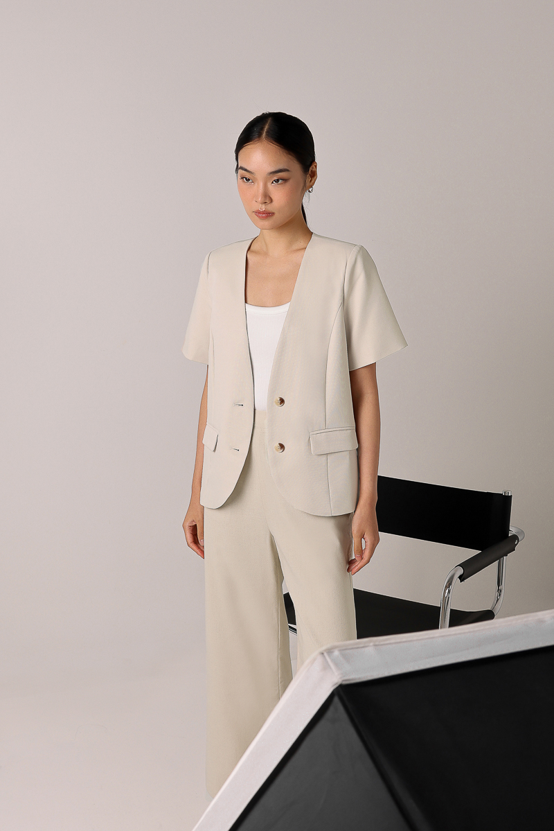 新品ハーリップトゥ ジャケットParis Short Sleeve Blazer