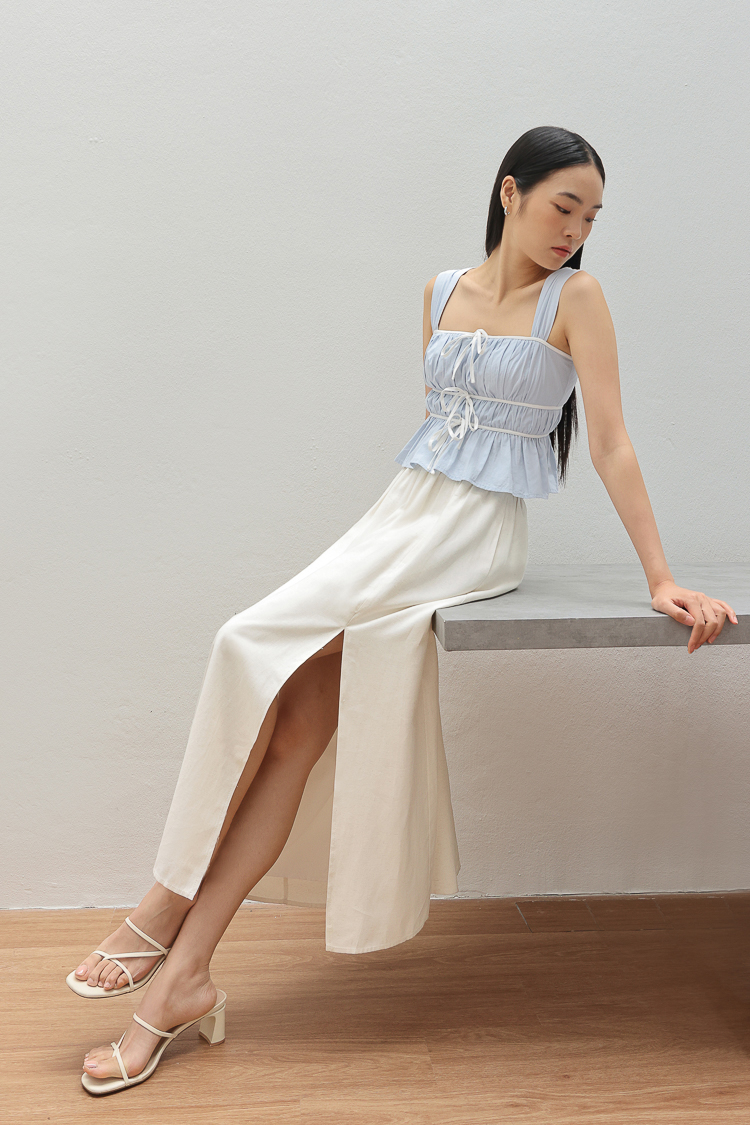 Linen Flare Skirt main image 1