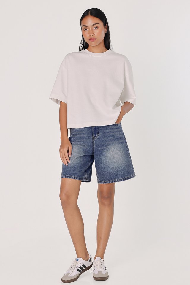 JEVON BOXY TEE (WHITE)