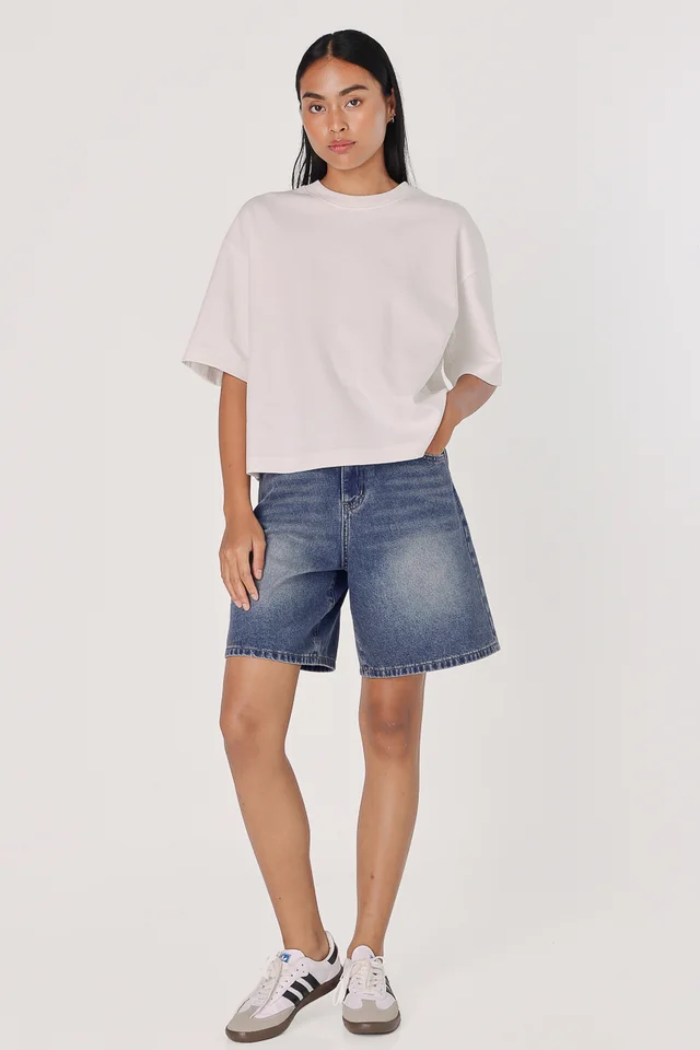 JEVON BOXY TEE (WHITE)