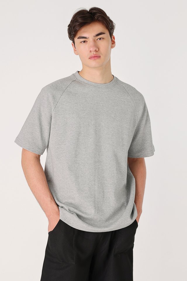 MARC RAGLAN OVERSIZED TEE (HEATHER GREY)