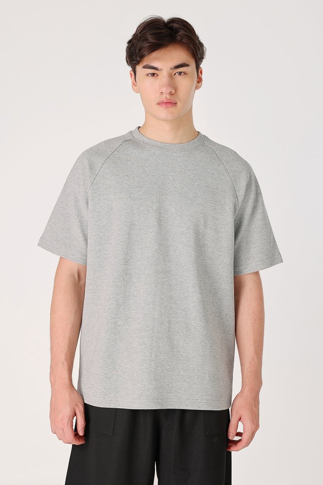 MARC RAGLAN OVERSIZED TEE (HEATHER GREY)