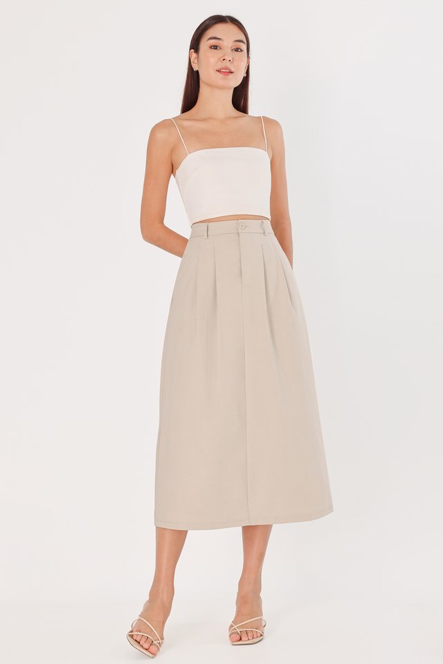 MAEVE A-LINE MIDAXI SKIRT (OAT)