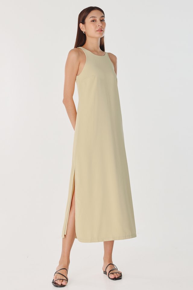 AURELIA RACER LOUNGE MAXI DRESS (LIMEADE)