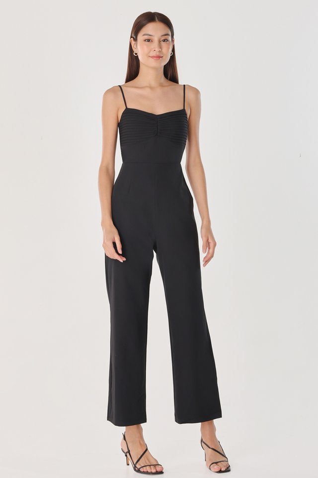 CHRISTIE PLEATED JUMPSUIT (BLACK)