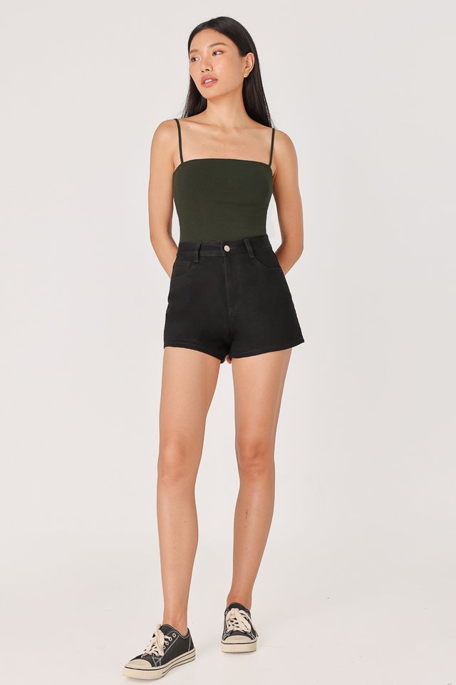 DAY OFF BASIC DENIM SHORTS (BLACK)