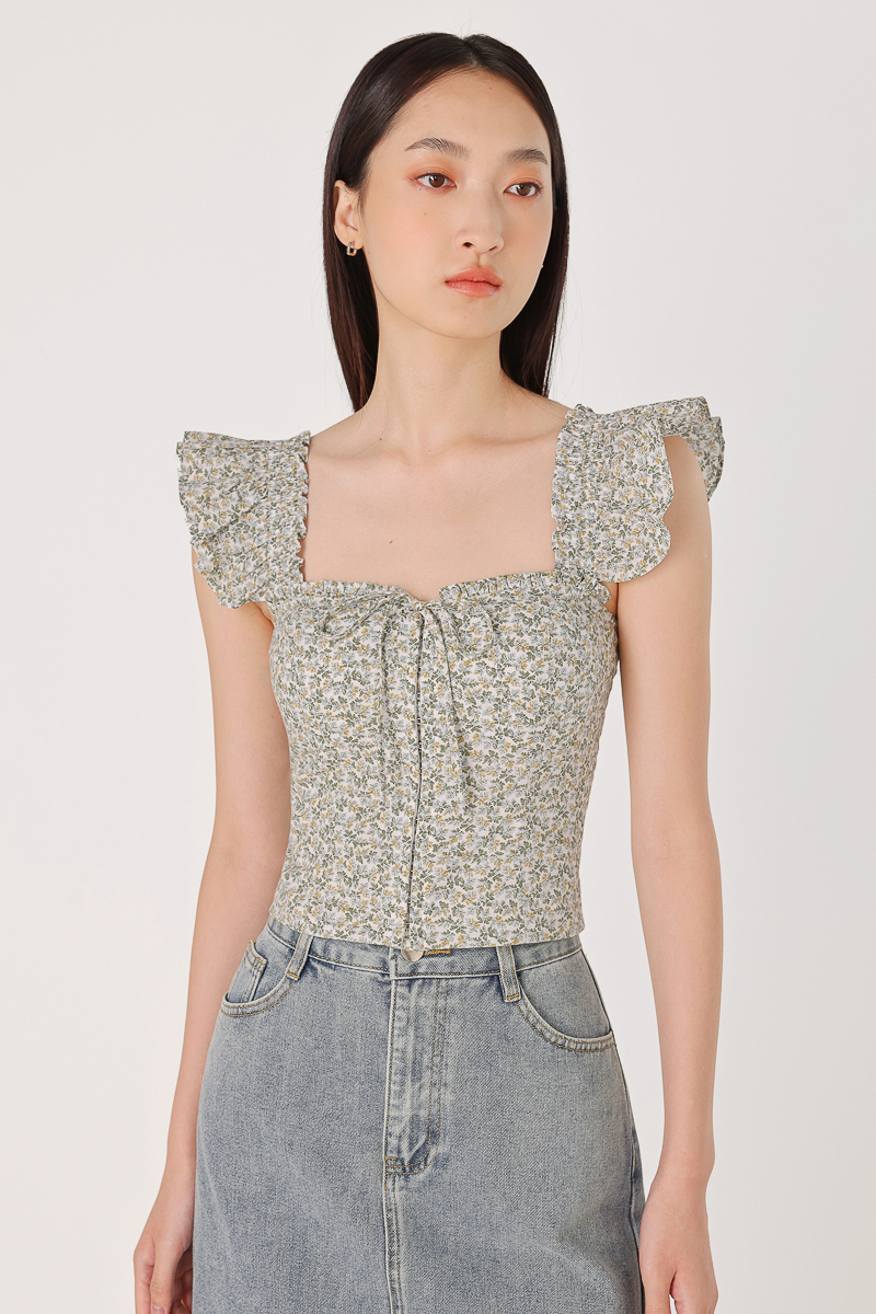 FLARE RUFFLE STRAPS | Lovet