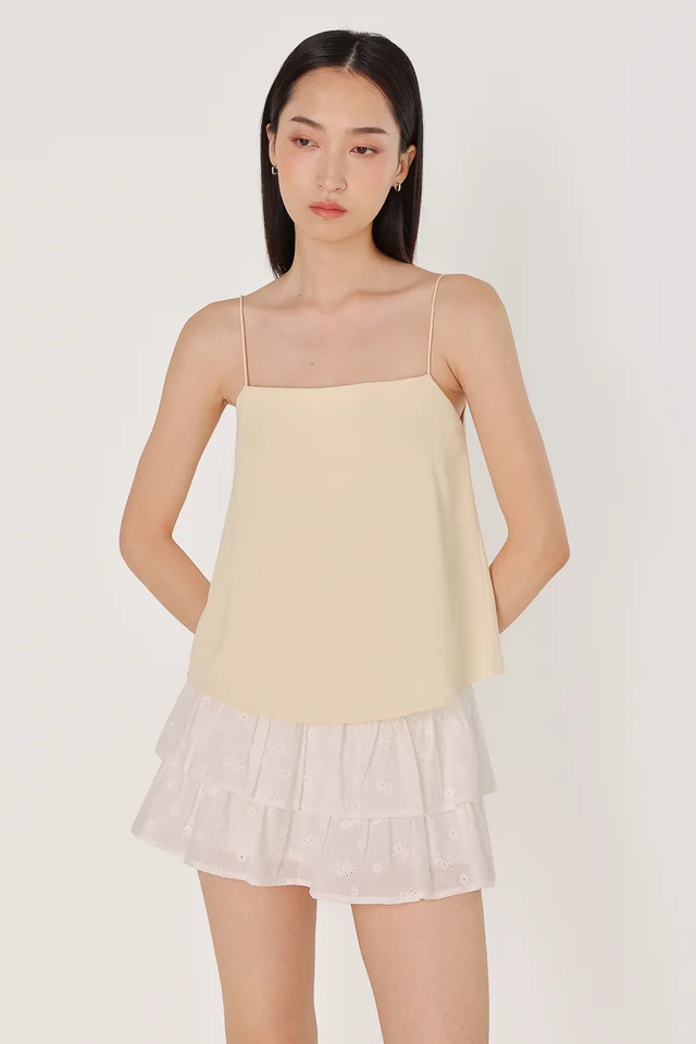 ARINA REVERSIBLE PADDED CAMI TOP (YELLOW)