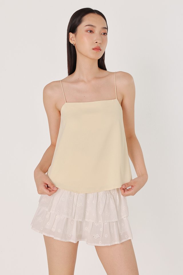 ARINA REVERSIBLE PADDED CAMI TOP (YELLOW)