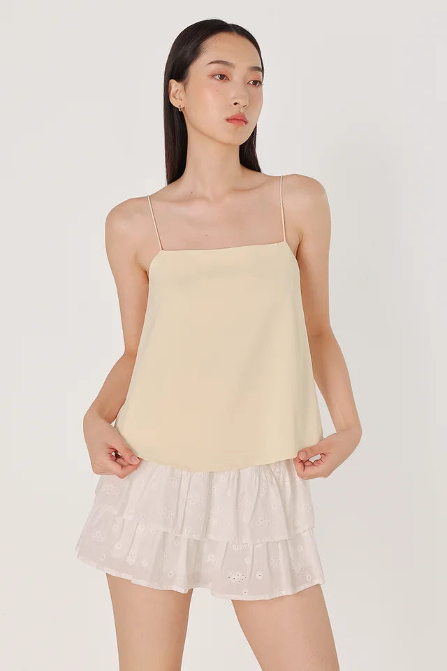 ARINA REVERSIBLE PADDED CAMI TOP (YELLOW)