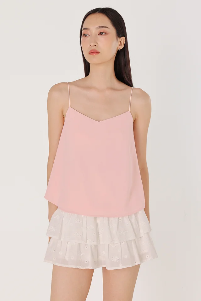 ARINA REVERSIBLE PADDED CAMI TOP (PINK)