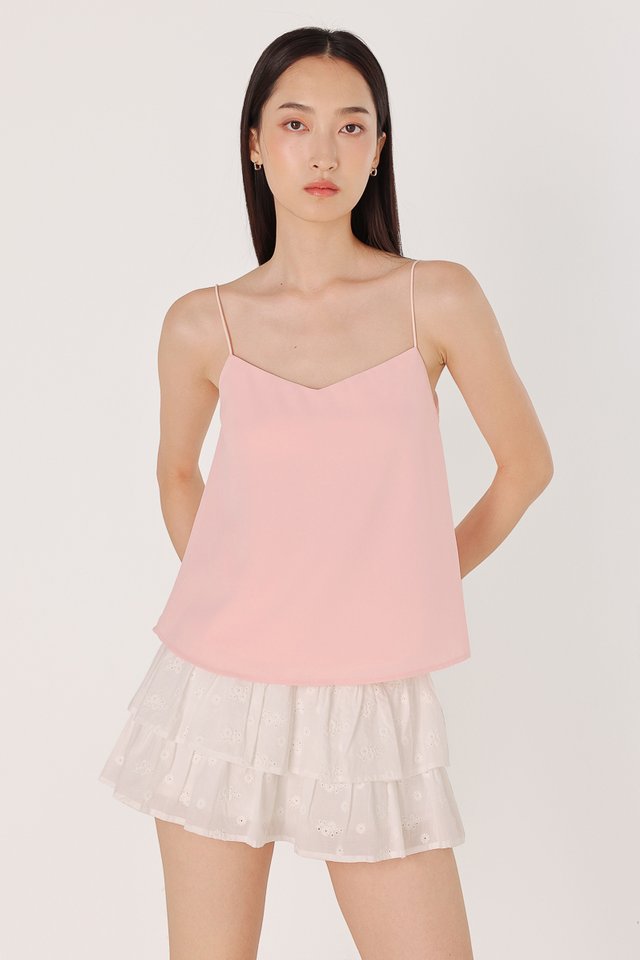 ARINA REVERSIBLE PADDED CAMI TOP (PINK)