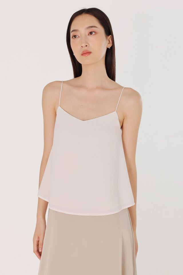 ARINA REVERSIBLE PADDED CAMI TOP (WHITE)