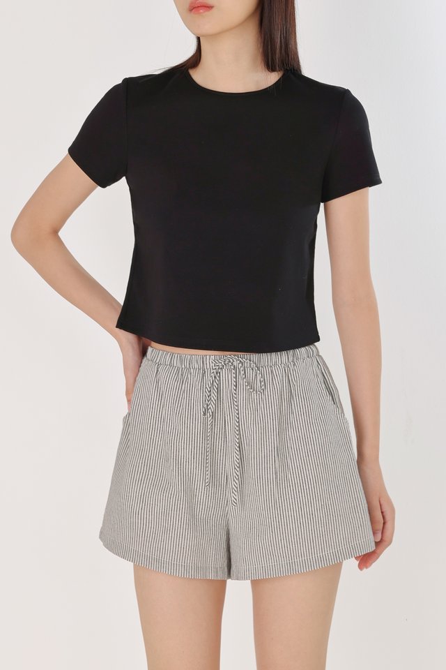TASYA BASIC CREW NECK TEE (BLACK)