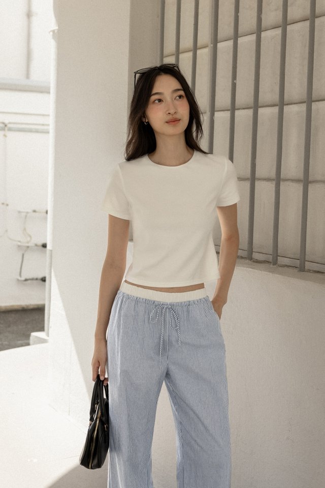 TASYA BASIC CREW NECK TEE (WHITE)