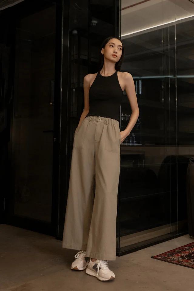 MARGO PULL ON POCKET PANTS - REGULAR (TAUPE BROWN)