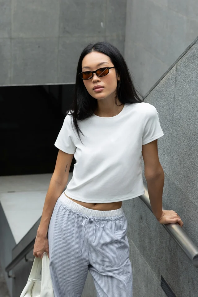 TASYA BASIC CREW NECK TEE (WHITE)