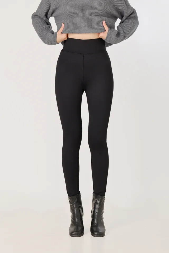 ELYSIA THERMAL FLEECE HIGH WAIST SKINNY LEGGINGS - PETITE