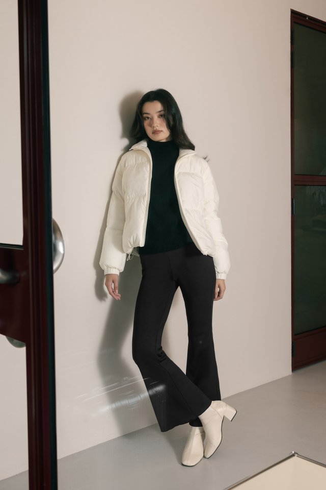 KAIRA THERMAL FLEECE HIGH WAIST BOOTCUT LEGGINGS - REGULAR