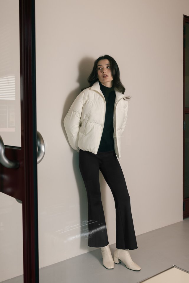 KAIRA THERMAL FLEECE HIGH WAIST BOOTCUT LEGGINGS - REGULAR