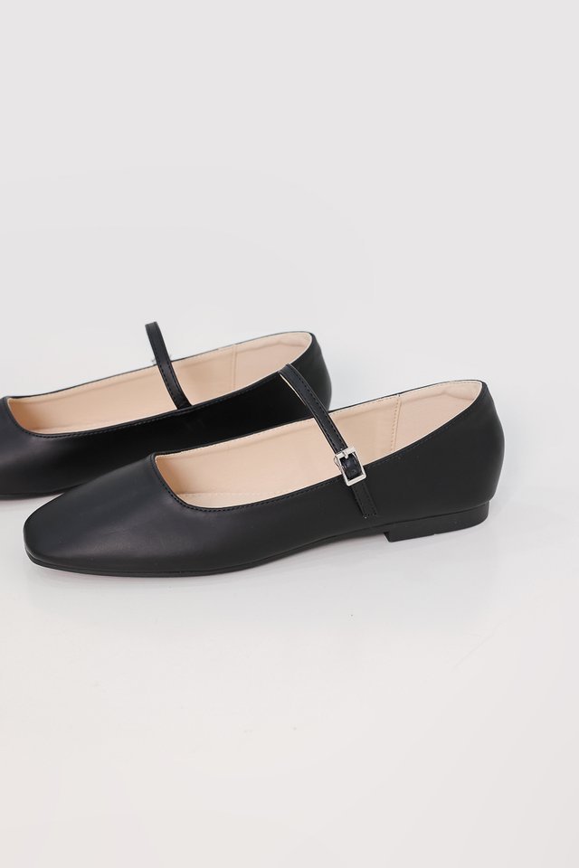VERA LEATHER MARY JANE (BLACK)
