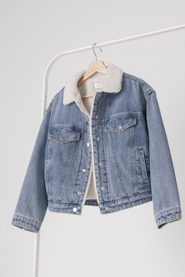 LOUIS DENIM SHEARLING JACKET *BFF*