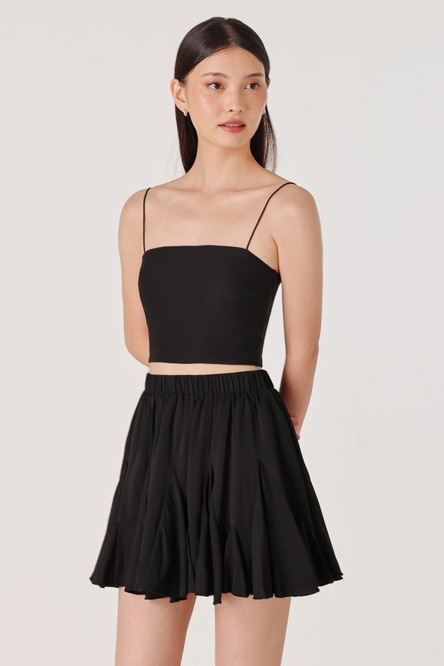 TALITHA GODET FLARE MINI SKORTS (BLACK)