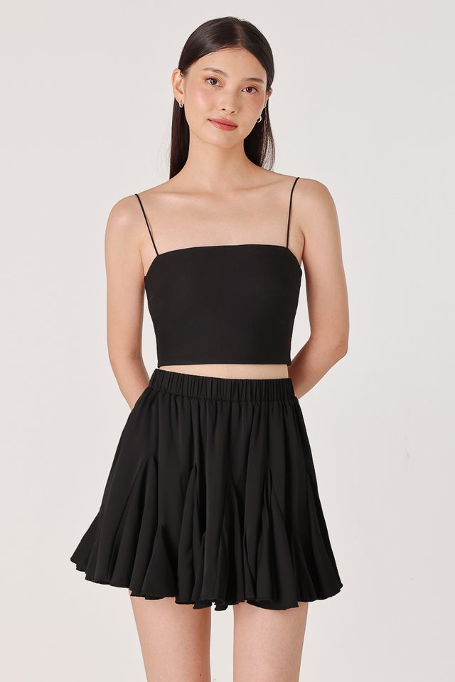 TALITHA GODET FLARE MINI SKORTS (BLACK)
