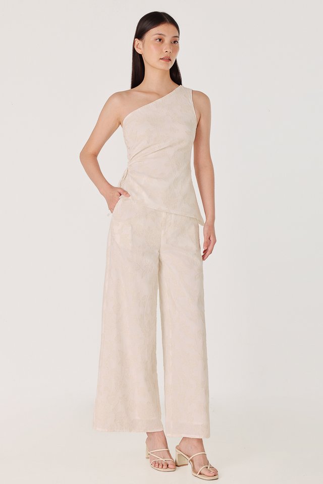 REIKO FLORAL JACQUARD TOGA DRAWSTRING PANTS SET