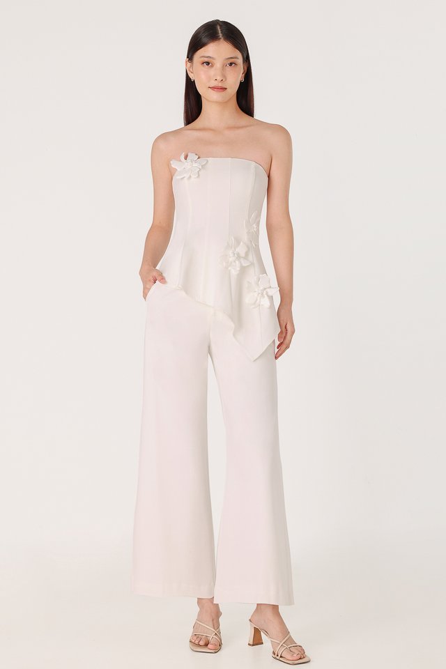 FLORENTINA 3D APPLIQUE FLORAL PANTS SET