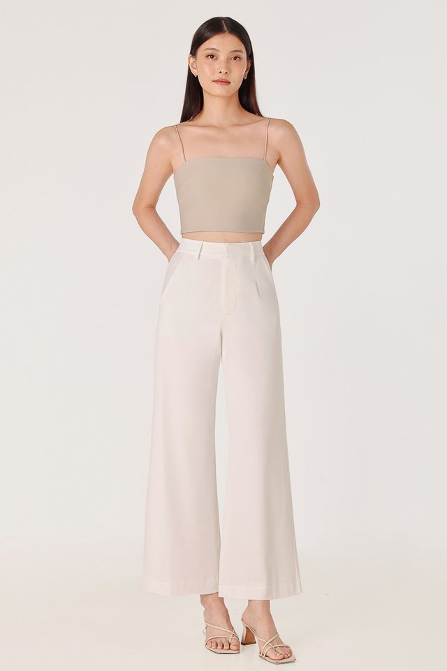 FLORENTINA STRAIGHT LEG BIAS PANTS - PETITE