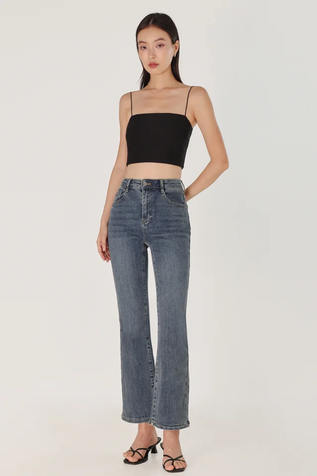 ECSTASY SLIM FIT STRAIGHT LEG DENIM JEANS - REGULAR (DARK WASHED)