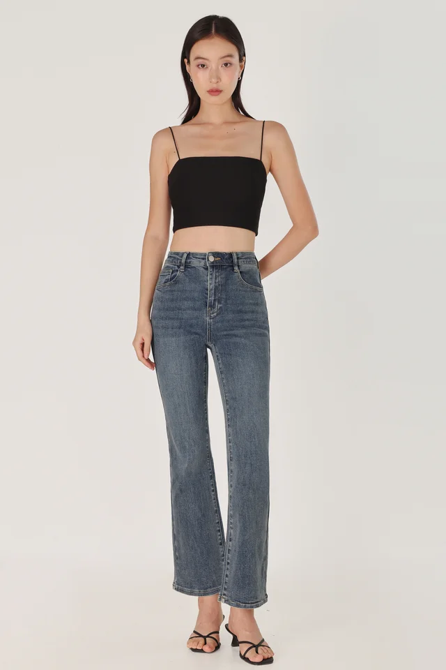 ECSTASY SLIM FIT STRAIGHT LEG DENIM JEANS - REGULAR (DARK WASHED)