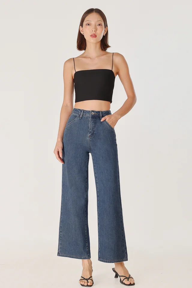 MOMENTUM STRAIGHT LEG DENIM JEANS - REGULAR (DARK WASHED)