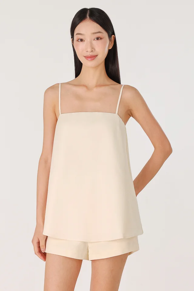 LIVANA PADDED BASIC TUNIC FLARE TOP (OAT)
